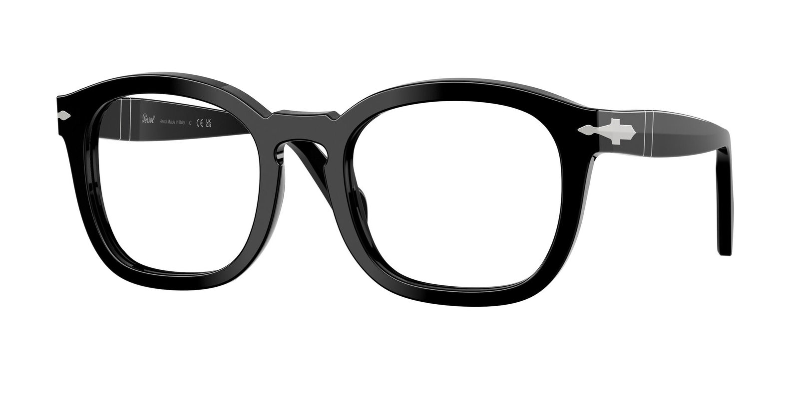 Das Bild zeigt die Persol Fassung PO0082V 95 leicht seitlich.